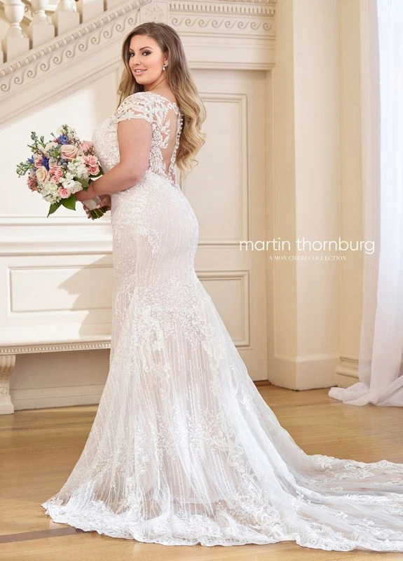 Martin Thornburg 119269W Martha Illusion Back Plus Size Wedding Dress - Image 2