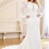 Martin Thornburg 119282AW Serena Bishop Sleeve Plus Size Bridal Dress