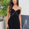 Millionaire Mini Dress - Black