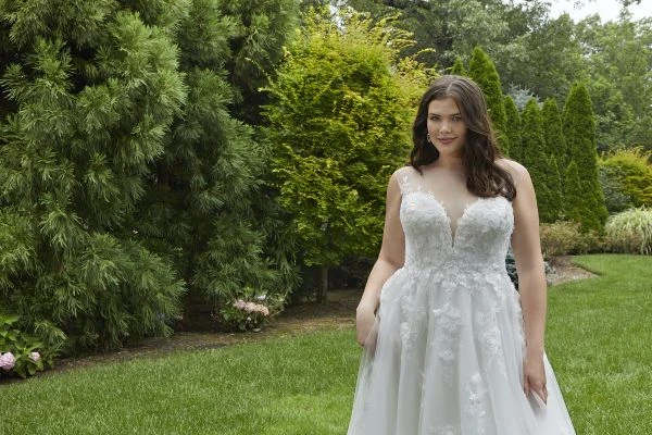 Mori Lee 3421 Natalia Plus Size Wedding Dress - Image 3
