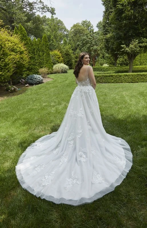 Mori Lee 3421 Natalia Plus Size Wedding Dress - Image 4
