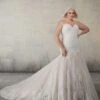Mori Lee 2129W Soleil Strapless Sweetheart Neckline Wedding Dress