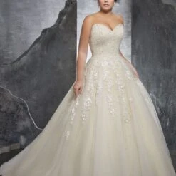 Mori Lee 3238 Kasmira Strapless Sweetheart Bridal Dress