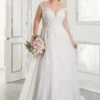 Mori Lee 3307 Agnes Cutout Back Plus Size Bridal Dress