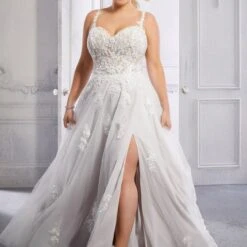 Mori Lee 3334 Cipriana Sweetheart Neckline Plus Size Bridal Dress