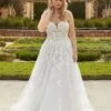 Mori Lee 3368 Giada Strapless Sweetheart A-line Plus Size Bridal Dress