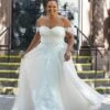 Mori Lee 3371 Hayden Sweetheart Neck A-line Plus Size Wedding Dress