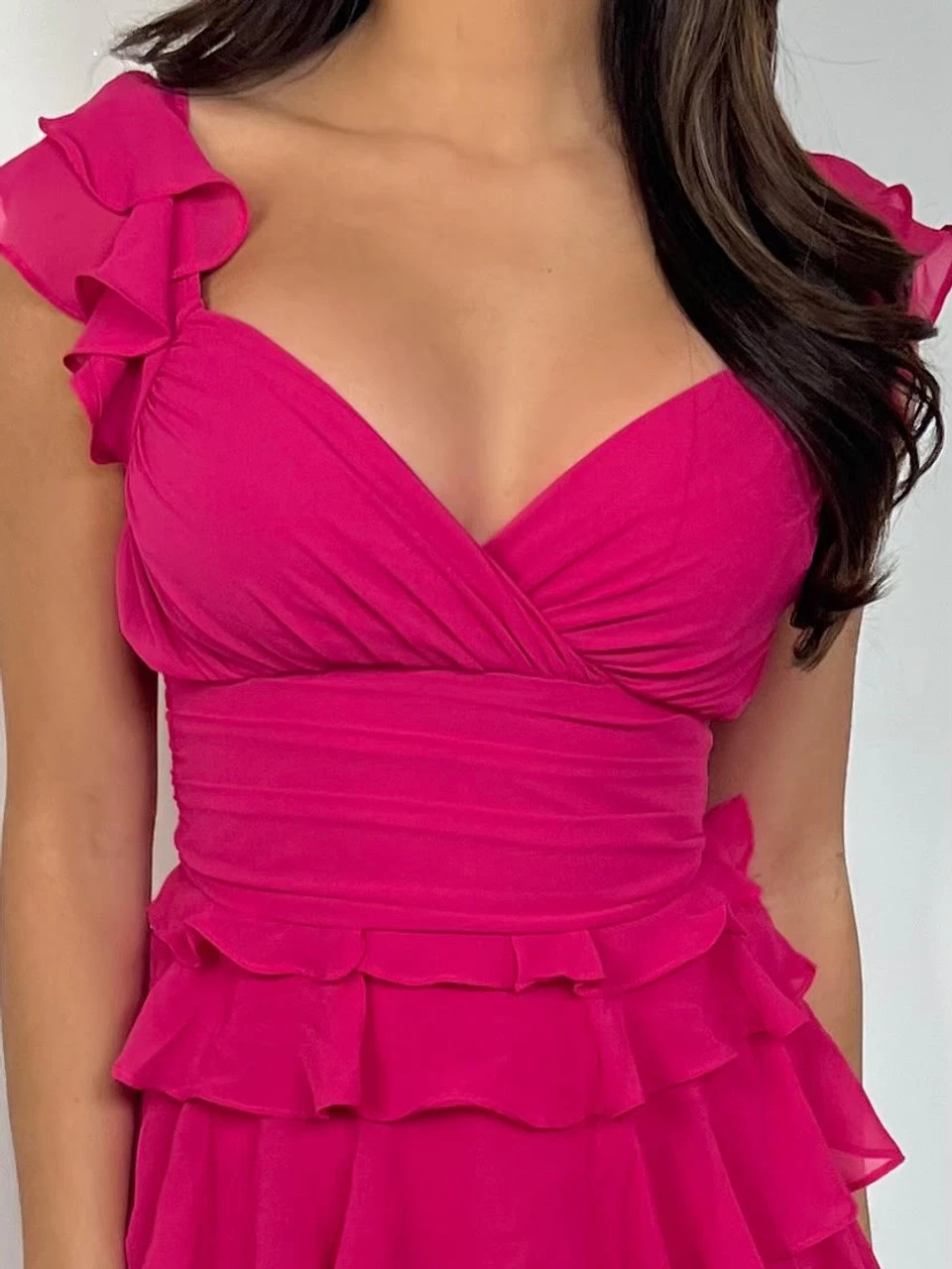 Nora Mini Dress - Hot Pink - Image 7