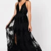 Promenade Maxi Dress - BLACK
