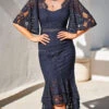 Reyna Dress - Navy Blue