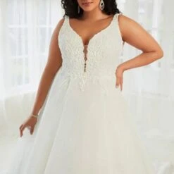 Sophia Tolli ST615FI Sebastian Plunging Neckline V-Back Wedding Dress