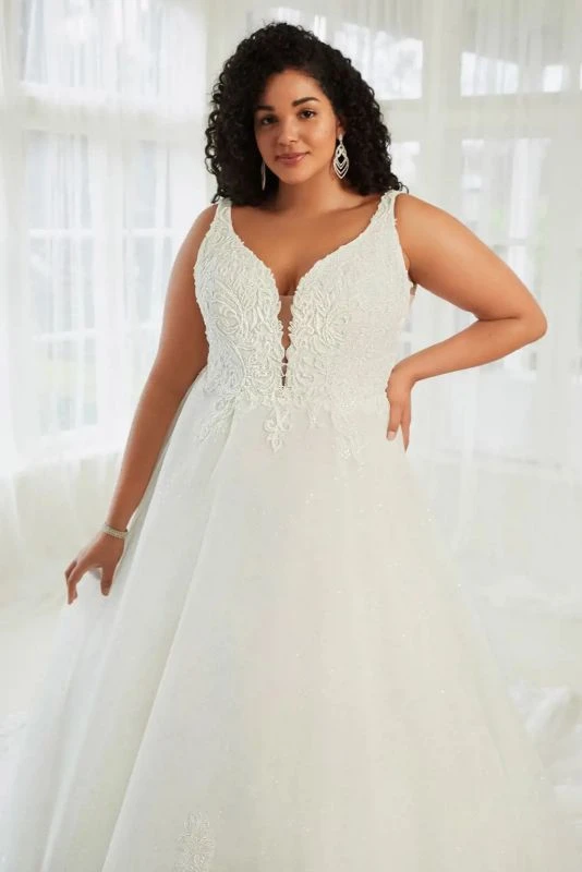 Sophia Tolli ST615FI Sebastian Plunging Neckline V-Back Wedding Dress