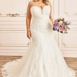 Sophia Tolli Y12020LS Zoey Sweetheart Neckline Plus Size Wedding Dress