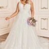 Sophia Tolli Y12035LS Chiara Illusion Strap Plus Size Wedding Dress