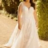 Sophia Tolli Y12246LB Madison Lace-Up Back Plunging Neck Wedding Dress