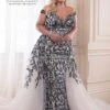 Sophia Tolli Y21810BLS Obsidian Off The Shoulder Plus Size Wedding Dress