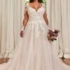 Sophia Tolli Y21977BLS Stephanie Grace Illusion Back Bridal Dress