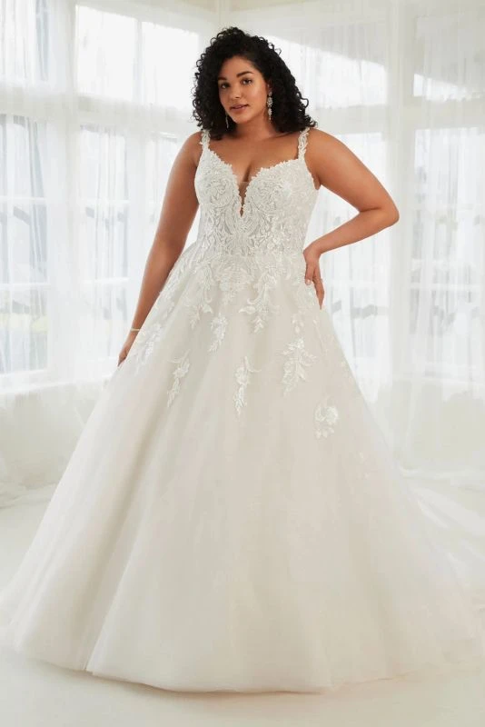 Sophia Tolli Y3115HB Arlo Two Strap Plunging Neck Bridal Dress
